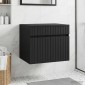 vidaXL Τοίχου Ντουλάπα Μπάνιου Μαύρο 59 x 44,5 x 50 εκ