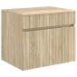 vidaXL Τοίχου Ντουλάπα Μπάνιου Sonoma Δρυς 59 x 44,5 x 50 εκ