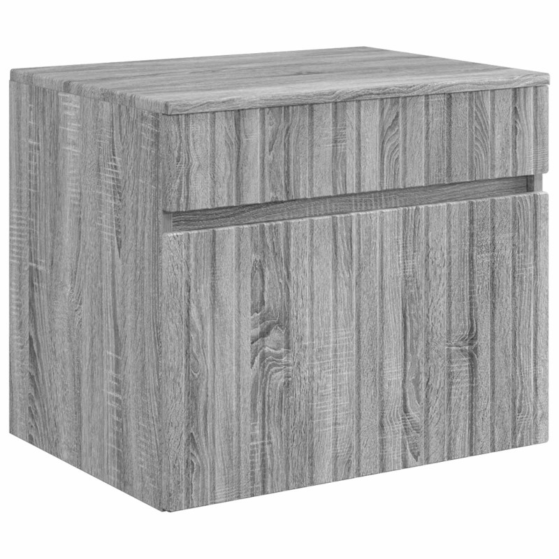 vidaXL Τοίχου Ντουλάπα Μπάνιου Γκρι Sonoma 59 x 44,5 x 50 εκ