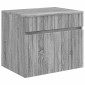 vidaXL Τοίχου Ντουλάπα Μπάνιου Γκρι Sonoma 59 x 44,5 x 50 εκ