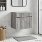vidaXL Τοίχου Ντουλάπα Μπάνιου Γκρι Sonoma 59 x 44,5 x 50 εκ