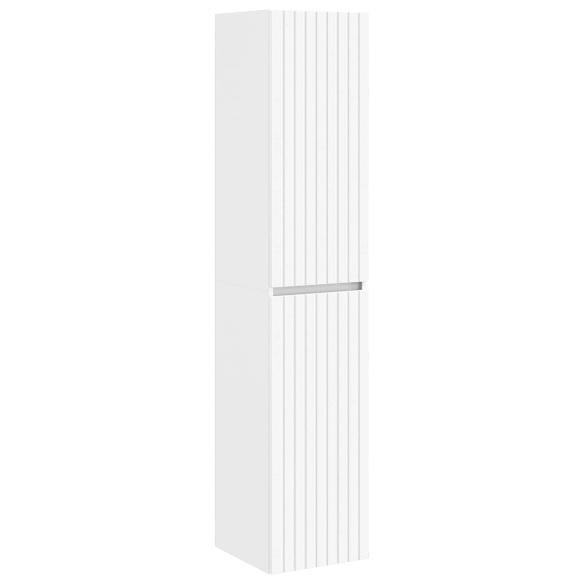vidaXL Τοίχου Ντουλάπα Μπάνιου Λευκό 33 x 34,5 x 160 εκ