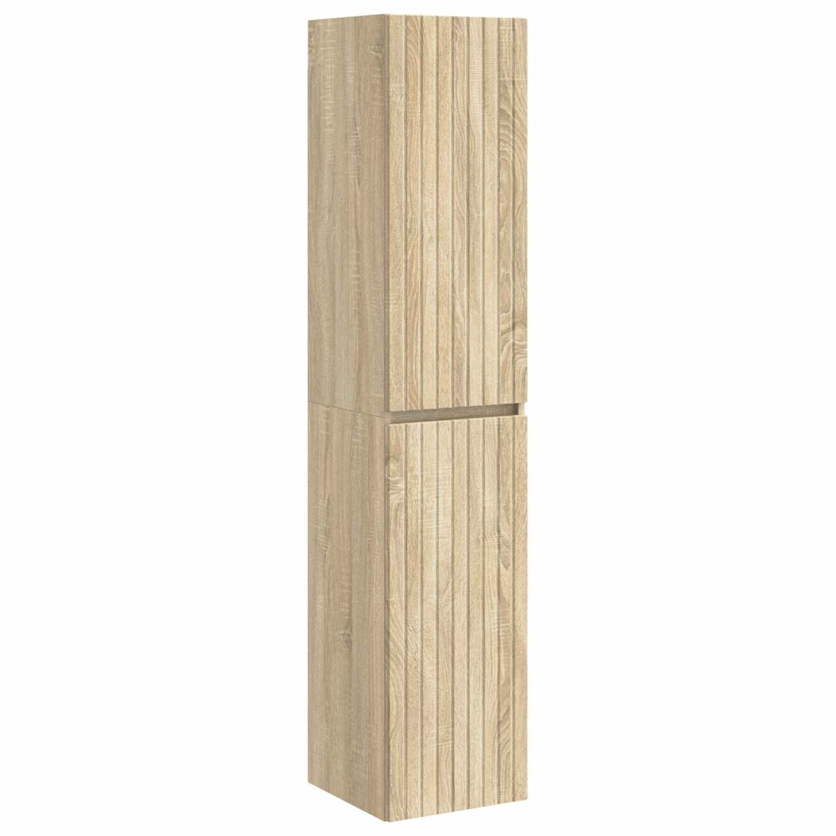 vidaXL Τοίχου Ντουλάπα Μπάνιου Sonoma Δρυς 33 x 34,5 x 160 εκ