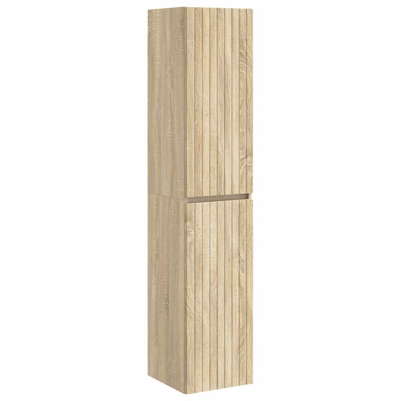 vidaXL Τοίχου Ντουλάπα Μπάνιου Sonoma Δρυς 33 x 34,5 x 160 εκ