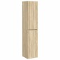 vidaXL Τοίχου Ντουλάπα Μπάνιου Sonoma Δρυς 33 x 34,5 x 160 εκ