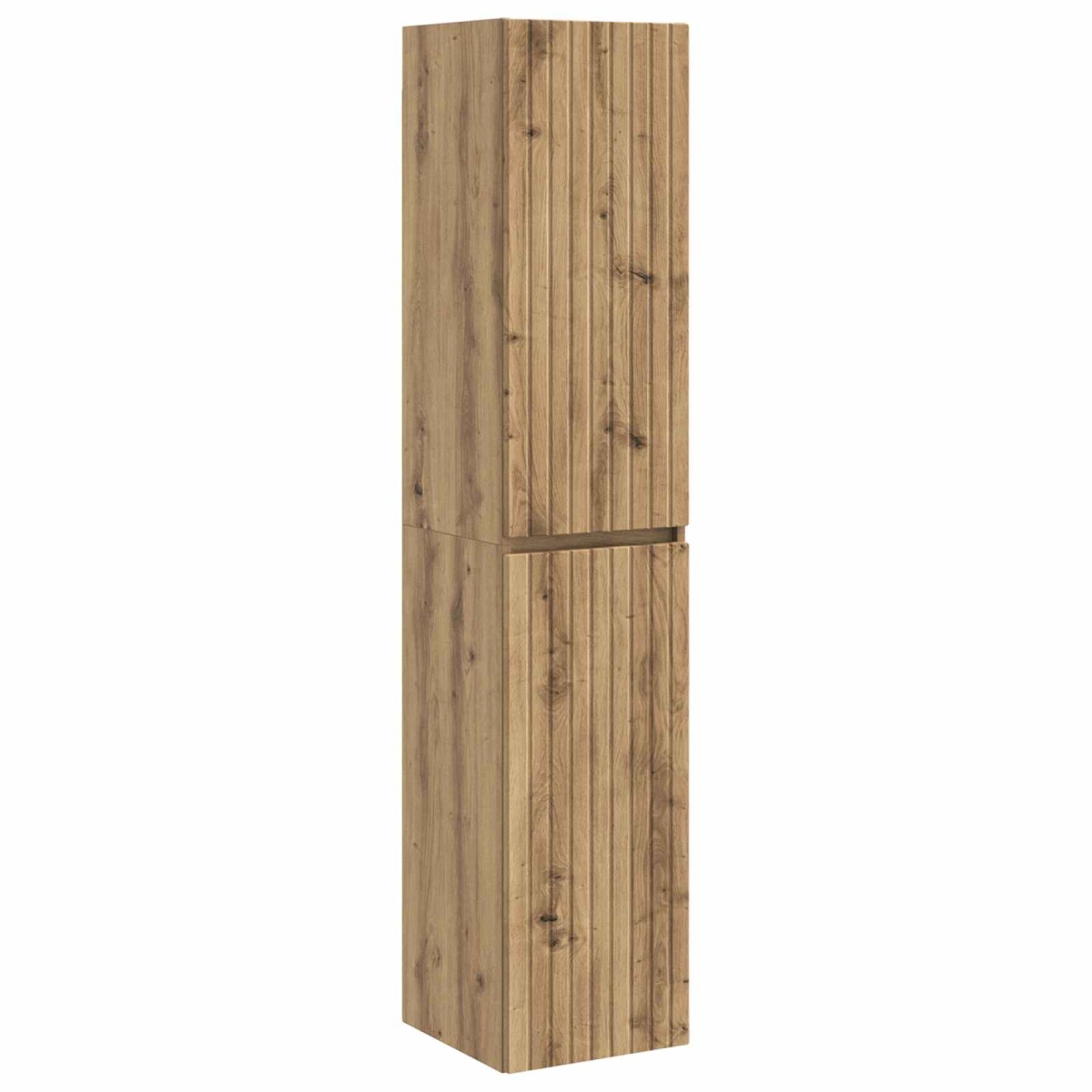 vidaXL Τοίχου Ντουλάπα Μπάνιου Artisan Δρυς 33 x 34,5 x 160 εκ