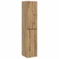 vidaXL Τοίχου Ντουλάπα Μπάνιου Artisan Δρυς 33 x 34,5 x 160 εκ