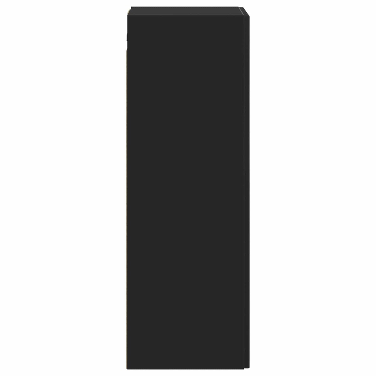 vidaXL Τοίχου Ντουλάπα Μπάνιου Μαύρο 33 x 34,5 x 100 εκ