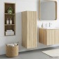 vidaXL Τοίχου Ντουλάπα Μπάνιου Sonoma Δρυς 33 x 34,5 x 100 εκ