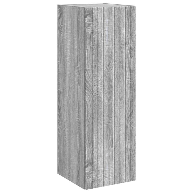 vidaXL Τοίχου Ντουλάπα Μπάνιου Γκρι Sonoma 33 x 34,5 x 100 εκ
