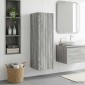 vidaXL Τοίχου Ντουλάπα Μπάνιου Γκρι Sonoma 33 x 34,5 x 100 εκ