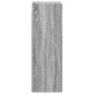 vidaXL Τοίχου Ντουλάπα Μπάνιου Γκρι Sonoma 33 x 34,5 x 60 εκ