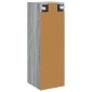 vidaXL Τοίχου Ντουλάπα Μπάνιου Γκρι Sonoma 33 x 34,5 x 60 εκ
