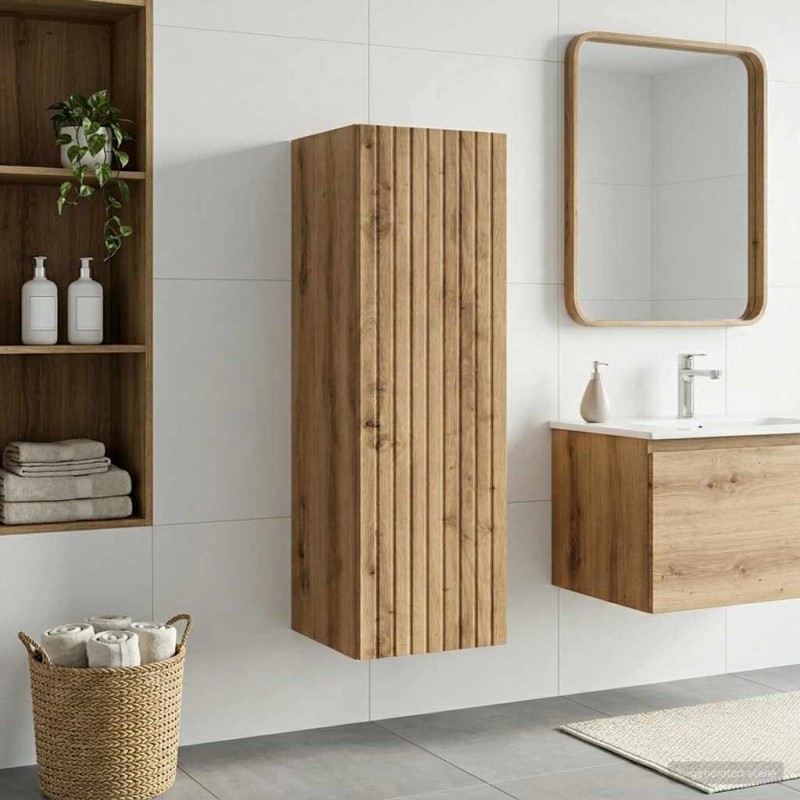 vidaXL Τοίχου Ντουλάπα Μπάνιου Artisan Δρυς 33 x 34,5 x 60 εκ