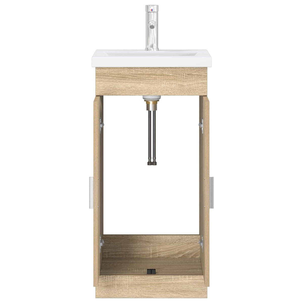 vidaXL Καθρέφτης μπάνιου με νιπτήρα Sonoma Δρυς 42 x 40 x 84,5 εκ