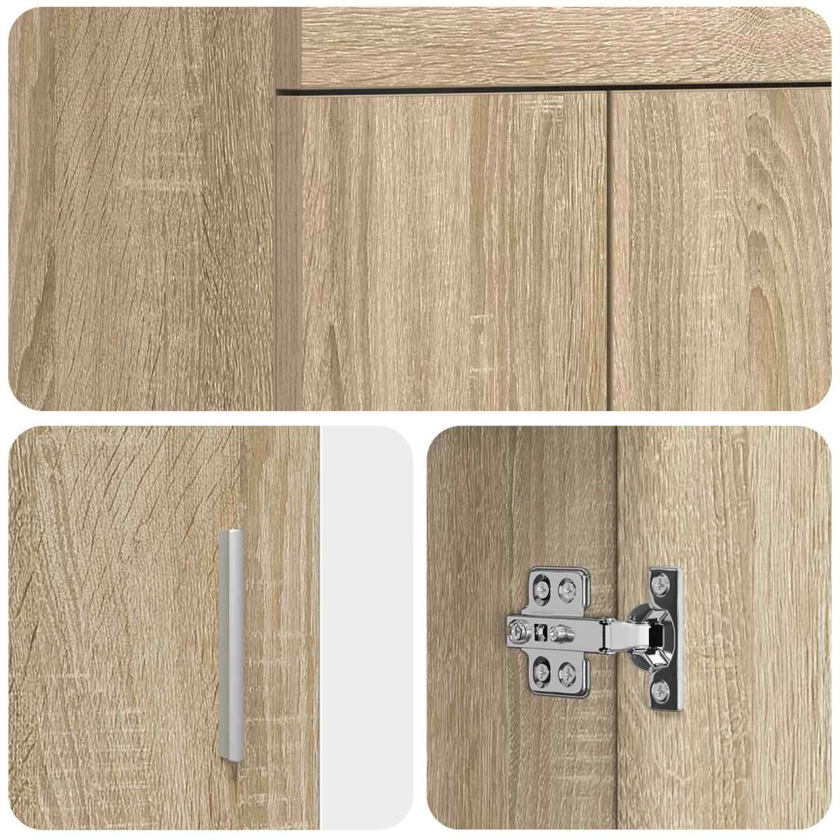 vidaXL Καθρέφτης μπάνιου με νιπτήρα Sonoma Δρυς 42 x 40 x 84,5 εκ