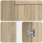 vidaXL Καθρέφτης μπάνιου με νιπτήρα Sonoma Δρυς 42 x 40 x 84,5 εκ