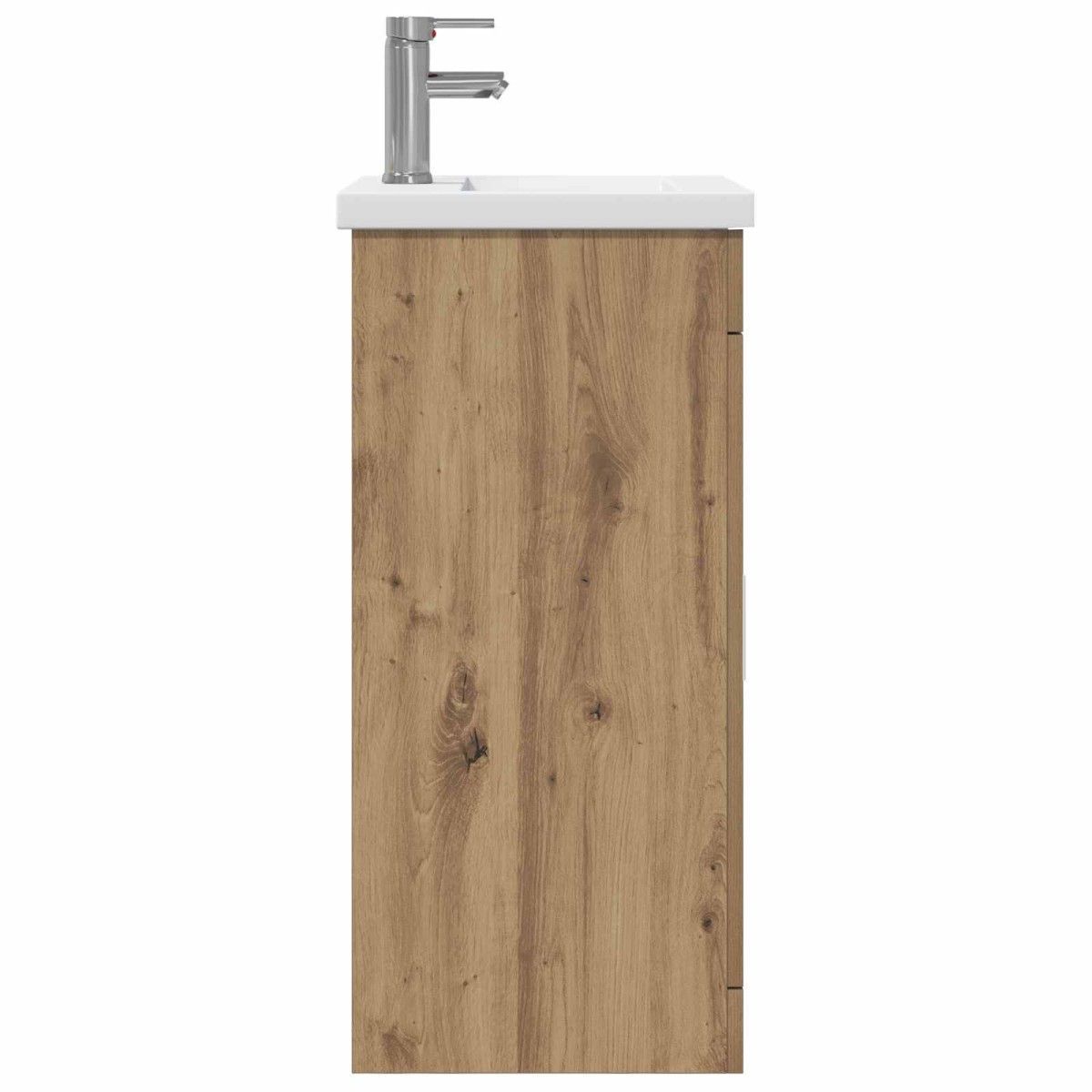 vidaXL Καθρέφτης μπάνιου με νιπτήρα Artisan Δρυς 42 x 40 x 84,5 εκ