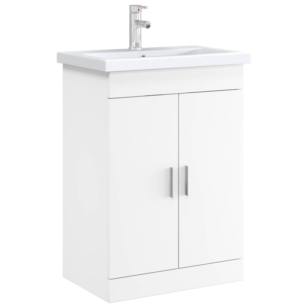 vidaXL Ντουλάπι Κάτω από τον Νιπτήρα Λευκό 56 x 37,5 x 81 εκ