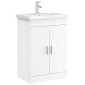 vidaXL Ντουλάπι Κάτω από τον Νιπτήρα Λευκό 56 x 37,5 x 81 εκ