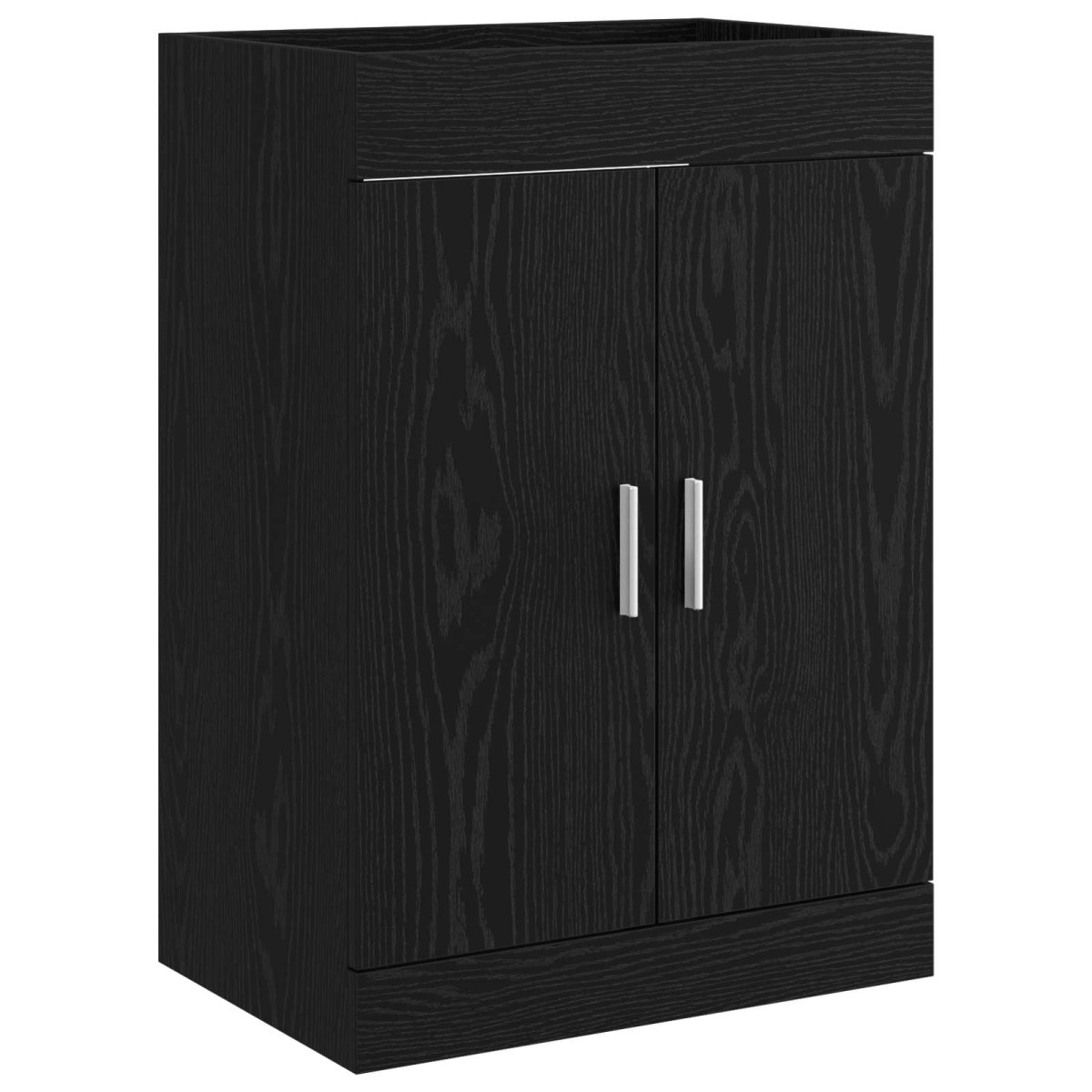 vidaXL Ντουλάπι Κάτω από τον Νιπτήρα Μαύρη Δρυς 56 x 37,5 x 81 εκ