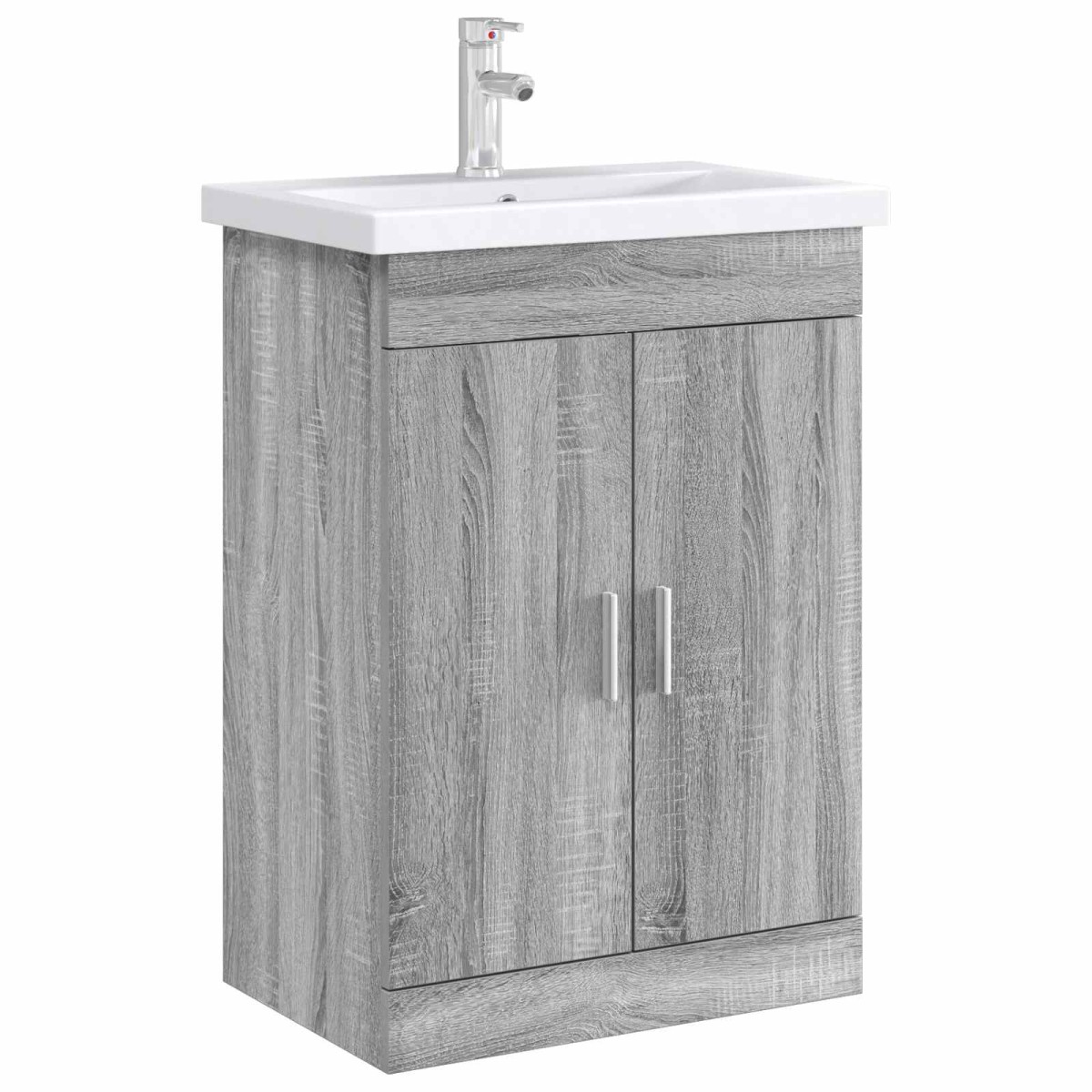 vidaXL Ντουλάπι Κάτω από τον Νιπτήρα Γκρι Sonoma 56 x 37,5 x 81 εκ