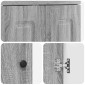vidaXL Ντουλάπι Κάτω από τον Νιπτήρα Γκρι Sonoma 56 x 37,5 x 81 εκ