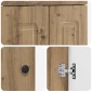vidaXL Ντουλάπι Κάτω από τον Νιπτήρα Artisan Δρυς 56 x 37,5 x 81 εκ