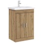 vidaXL Ντουλάπι Κάτω από τον Νιπτήρα Artisan Δρυς 78,5 x 37,5 x 81 εκ