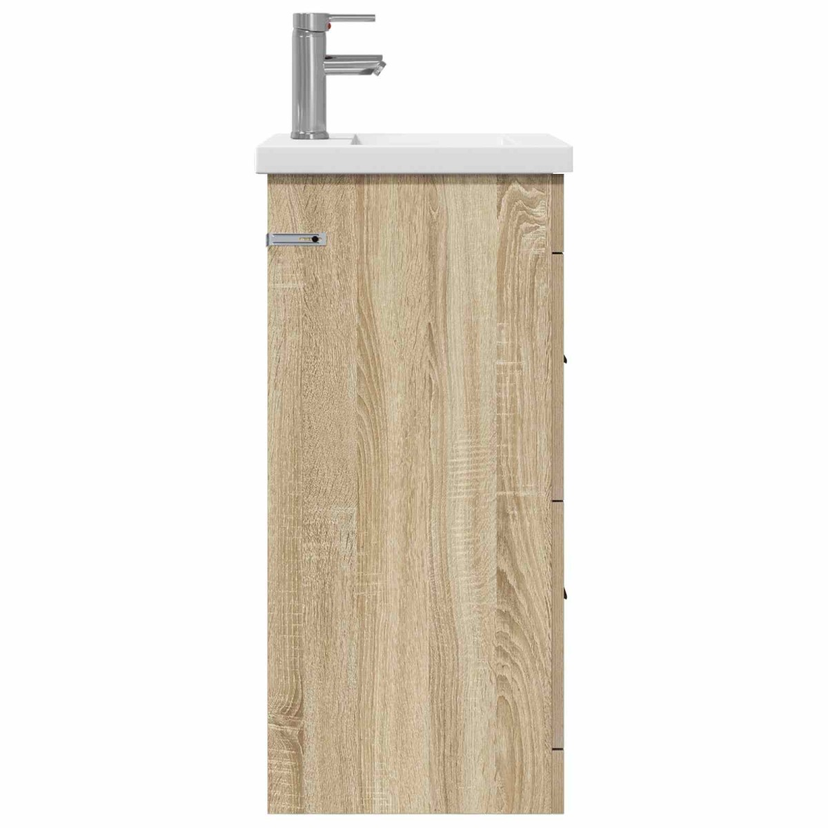vidaXL Καθρέφτης μπάνιου με νιπτήρα Sonoma Δρυς 42 x 40 x 84,5 εκ