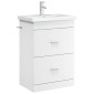 vidaXL Ντουλάπι Κάτω από τον Νιπτήρα Λευκό 56 x 37,5 x 81 εκ