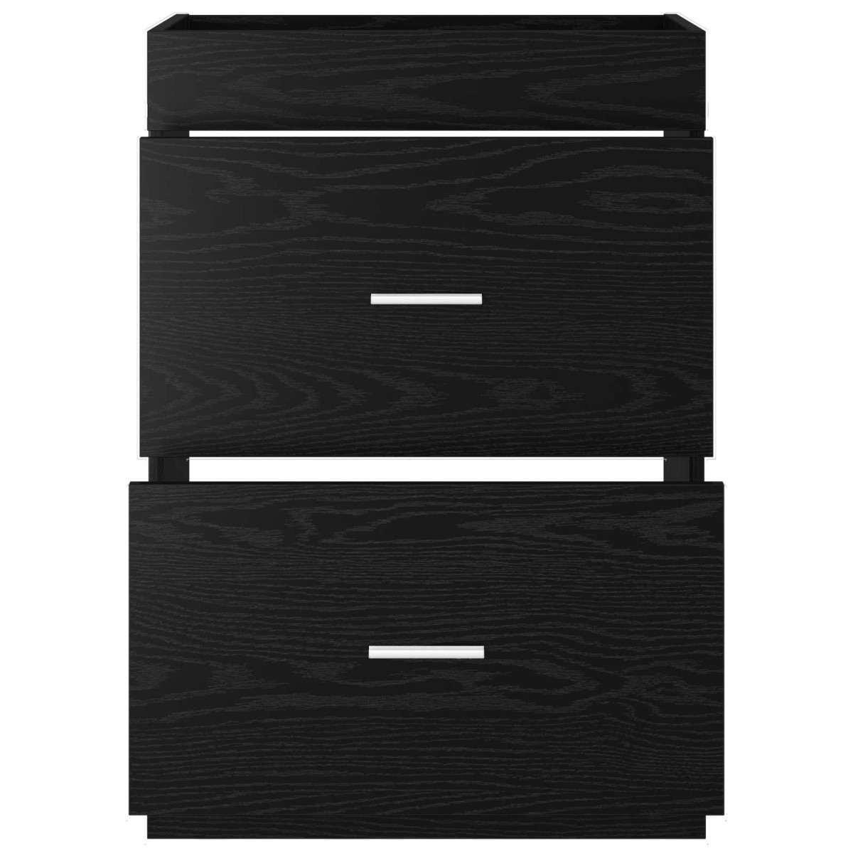 vidaXL Ντουλάπι Κάτω από τον Νιπτήρα Μαύρη Δρυς 56 x 37,5 x 81 εκ