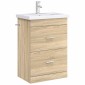 vidaXL Ντουλάπι Κάτω από τον Νιπτήρα Sonoma Δρυς 56 x 37,5 x 81 εκ