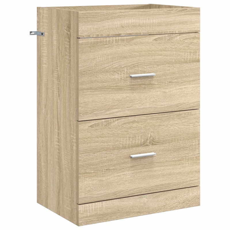 vidaXL Ντουλάπι Κάτω από τον Νιπτήρα Sonoma Δρυς 56 x 37,5 x 81 εκ