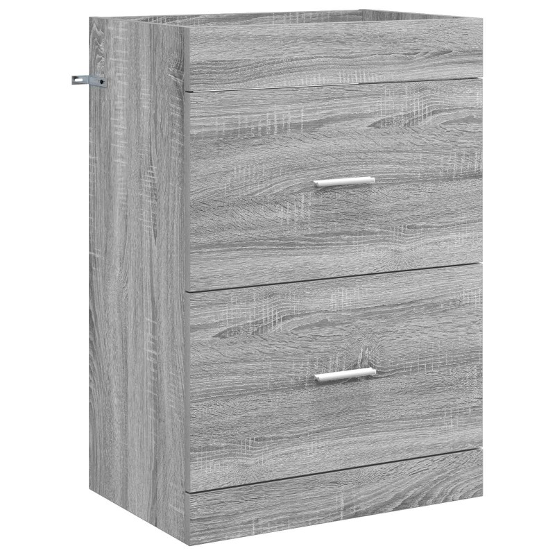 vidaXL Ντουλάπι Κάτω από τον Νιπτήρα Γκρι Sonoma 56 x 37,5 x 81 εκ