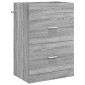 vidaXL Ντουλάπι Κάτω από τον Νιπτήρα Γκρι Sonoma 56 x 37,5 x 81 εκ