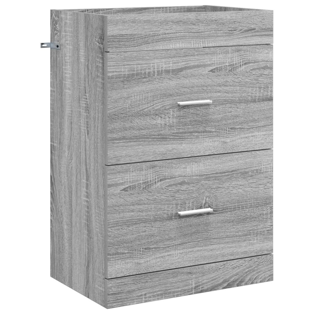 vidaXL Ντουλάπι Κάτω από τον Νιπτήρα Γκρι Sonoma 56 x 37,5 x 81 εκ