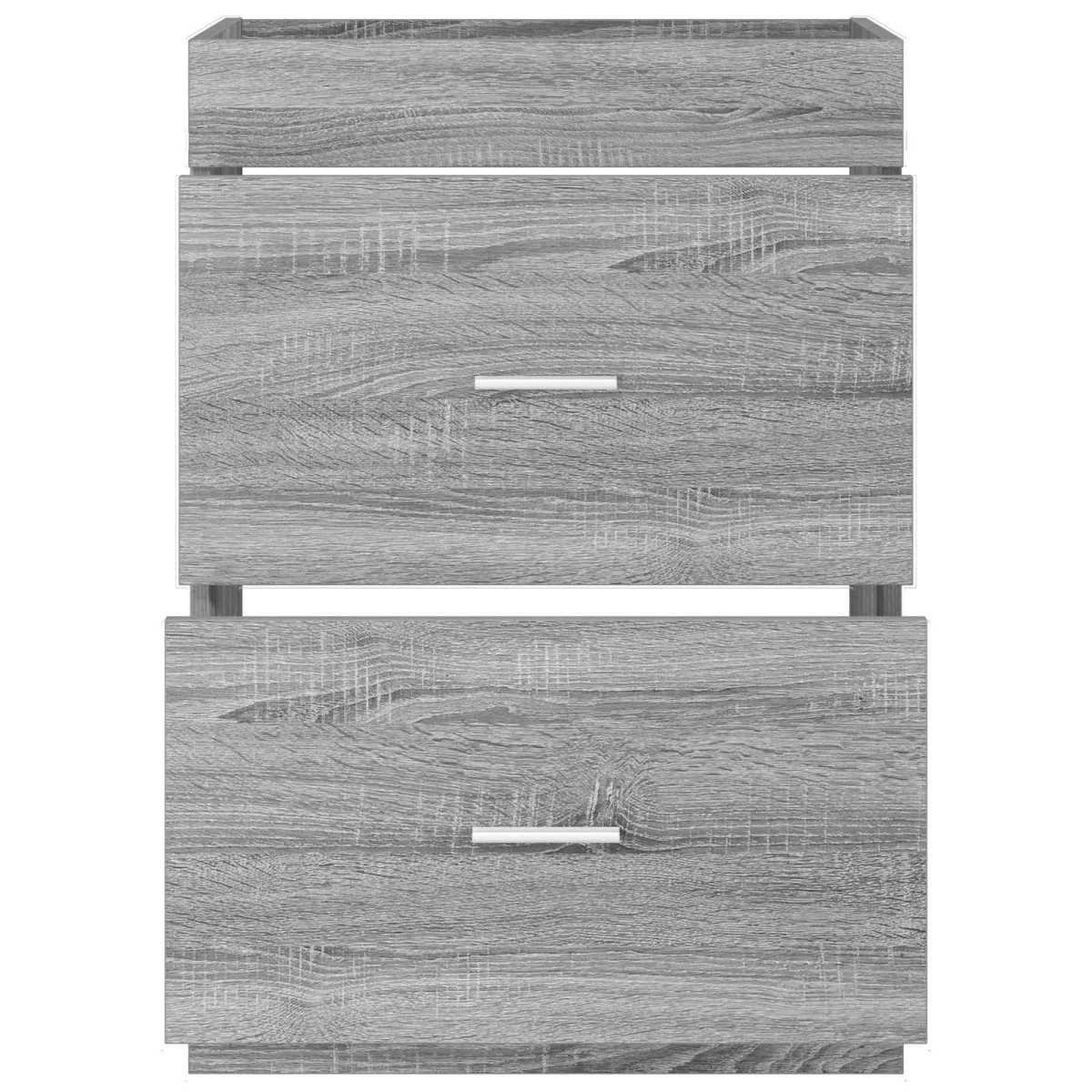 vidaXL Ντουλάπι Κάτω από τον Νιπτήρα Γκρι Sonoma 56 x 37,5 x 81 εκ