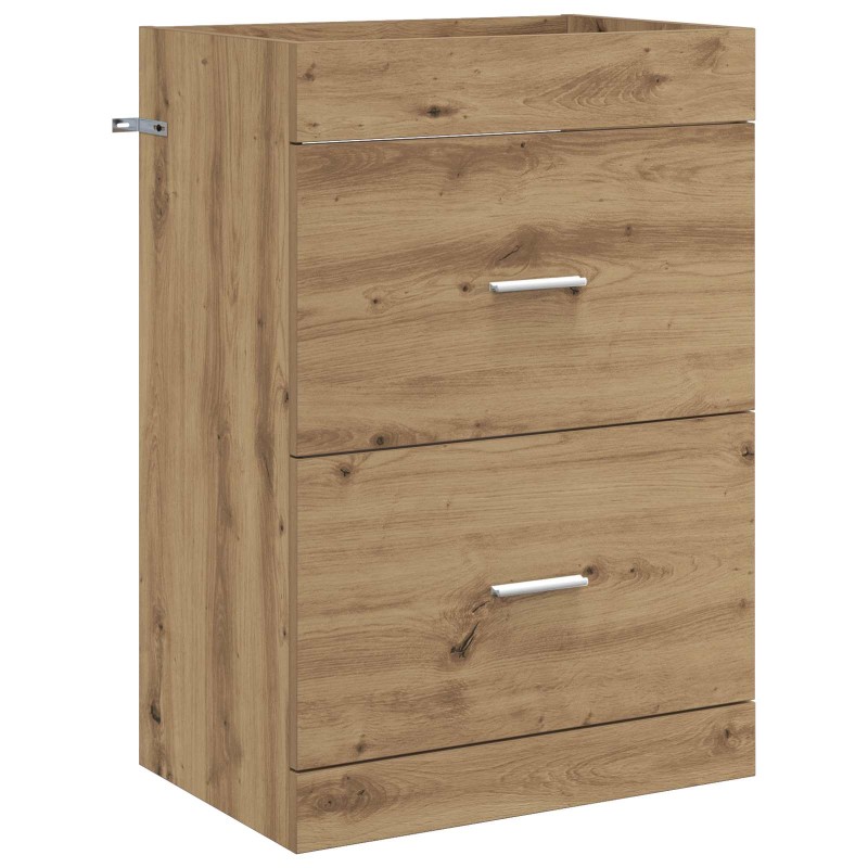 vidaXL Ντουλάπι Κάτω από τον Νιπτήρα Artisan Δρυς 56 x 37,5 x 81 εκ