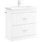 vidaXL Ντουλάπι Κάτω από τον Νιπτήρα Λευκό 78,5 x 37,5 x 81 εκ