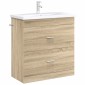 vidaXL Ντουλάπι Κάτω από τον Νιπτήρα Sonoma Δρυς 78,5 x 37,5 x 81 εκ
