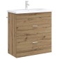 vidaXL Ντουλάπι Κάτω από τον Νιπτήρα Artisan Δρυς 78,5 x 37,5 x 81 εκ