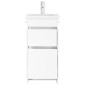 vidaXL Καθρέφτης μπάνιου με νιπτήρα Λευκό 42 x 40 x 84,5 εκ