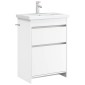 vidaXL Ντουλάπι Κάτω από τον Νιπτήρα Λευκό 56 x 37,5 x 81 εκ