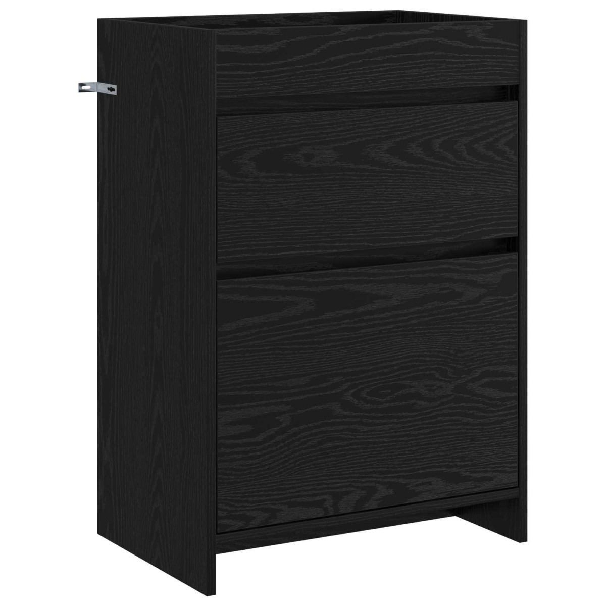 vidaXL Ντουλάπι Κάτω από τον Νιπτήρα Μαύρη Δρυς 56 x 37,5 x 81 εκ