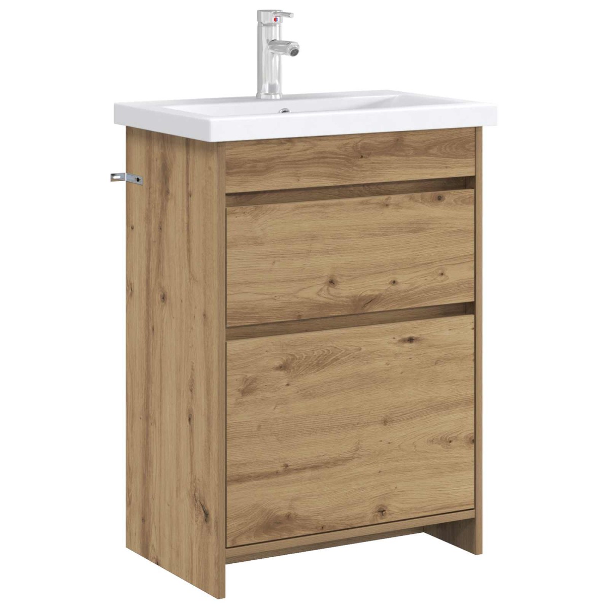 vidaXL Ντουλάπι Κάτω από τον Νιπτήρα Artisan Δρυς 56 x 37,5 x 81 εκ
