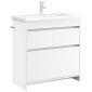 vidaXL Ντουλάπι Κάτω από τον Νιπτήρα Λευκό 78,5 x 37,5 x 81 εκ