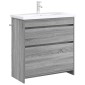 vidaXL Ντουλάπι Κάτω από τον Νιπτήρα Γκρι Sonoma 78,5 x 37,5 x 81 εκ