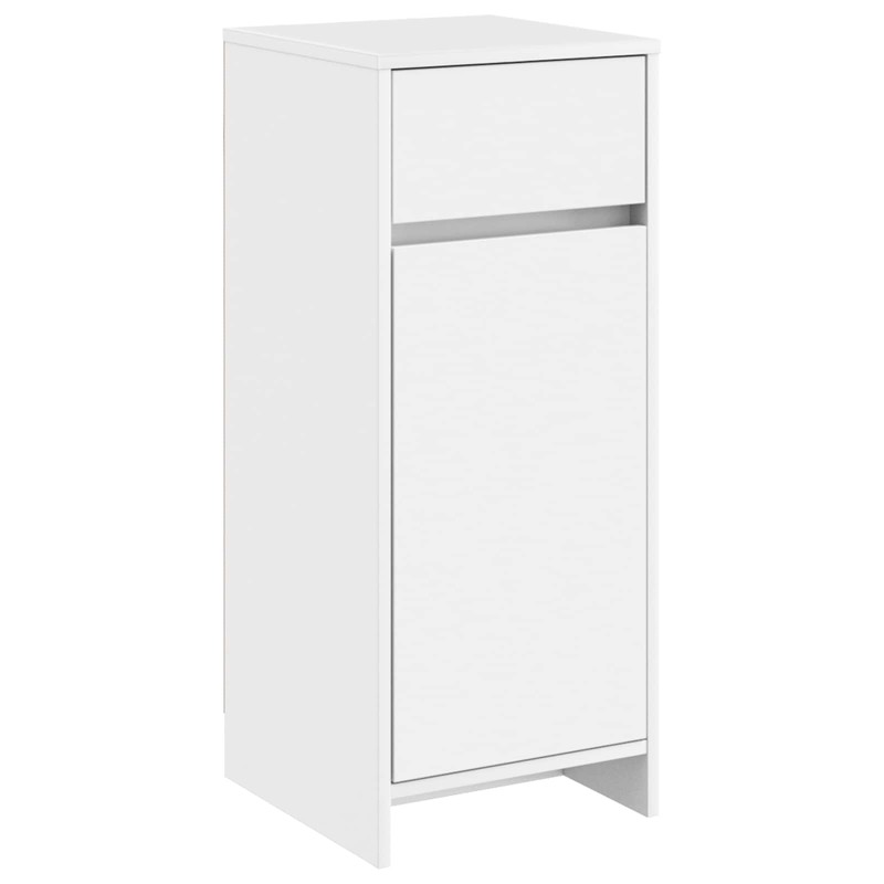 vidaXL Ντουλάπι Μπάνιου Λευκό 35 x 36,5 x 85 εκ. Επεξεργασμένο Ξύλο
