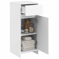 vidaXL Ντουλάπι Μπάνιου Λευκό 35 x 36,5 x 85 εκ. Επεξεργασμένο Ξύλο